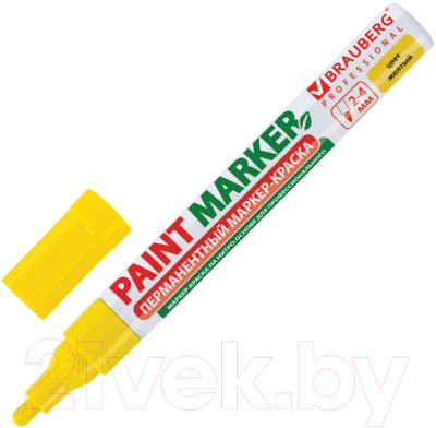 Маркер-краска Brauberg Professional / 150872 (желтый)