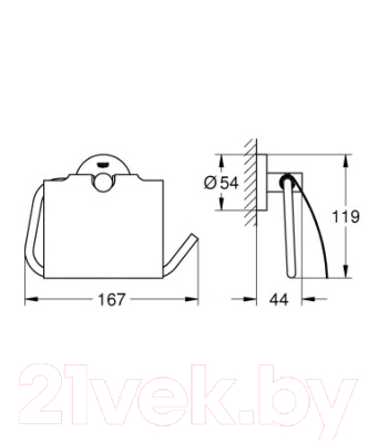 Держатель для туалетной бумаги GROHE Essentials 40367DC1