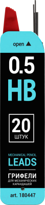 Набор грифелей для карандаша Brauberg Hi-Polymer / 180447 (20шт)