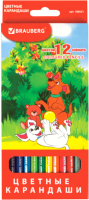 Набор цветных карандашей Brauberg My Lovely Dogs / 180531 (12шт) - 