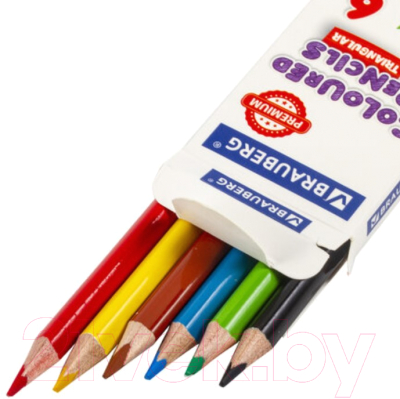 Набор цветных карандашей Brauberg Premium / 181650 (6цв)