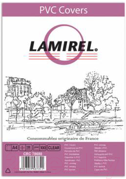 Обложки для переплета Lamirel А4 / LA-78680 (100шт, прозрачный)