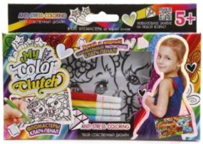 

Набор для творчества Danko Toys, My Color Clutch Клатч-пенал. Зайка и белочка / CCL-02-06