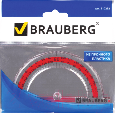 Изображение товара Транспортир Brauberg Crystal / 210292