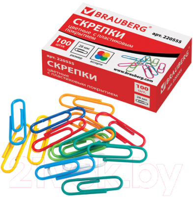 Скрепки Brauberg 220555 (100шт)