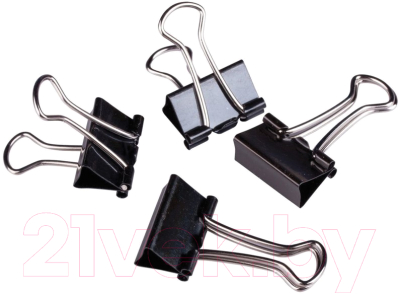 Зажим для бумаги Brauberg 220560 (12шт)