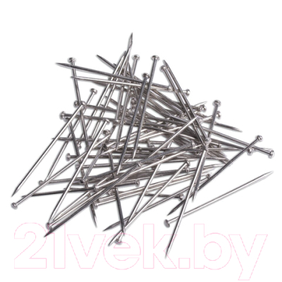 Булавки канцелярские Brauberg 220562 (500шт)