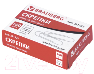 

Скрепки Brauberg, 221523