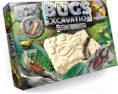 

Набор для опытов Danko Toys, Bugs Excavation Насекомые Жуки и стрекоза / BEX-01-02