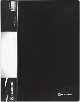 Папка для бумаг Brauberg Стандарт / 221592 (черный)