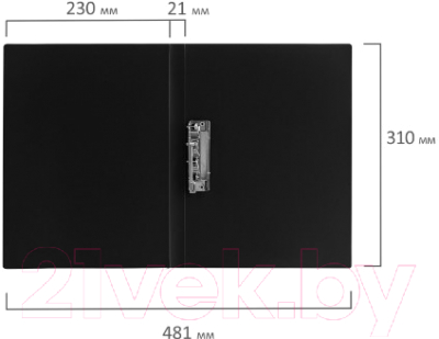 Папка для бумаг Brauberg Стандарт / 221630 (черный)