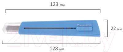 Нож канцелярский Brauberg Delta / 237086