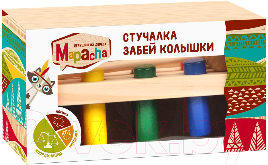 Развивающая игрушка Mapacha Стучалка. Забей колышек / 76818 — фото 2