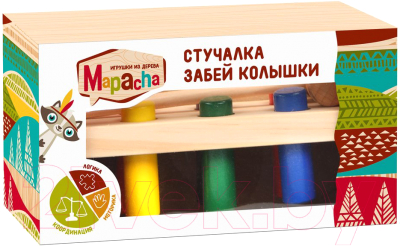 Развивающая игрушка Mapacha Стучалка. Забей колышек / 76818