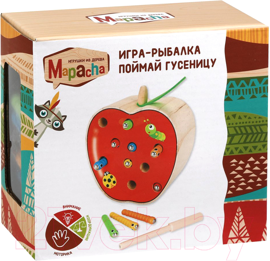 Развивающая игрушка Mapacha Рыбалка. Поймай гусеницу / 76837 — фото 2