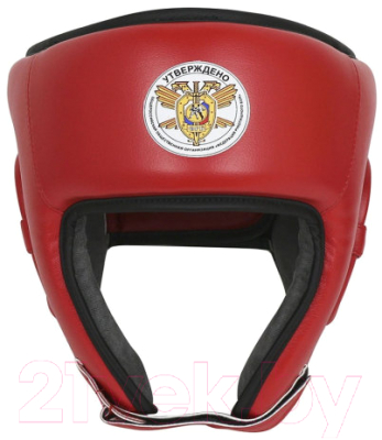 Боксерский шлем RuscoSport Pro С усилением (XL, красный)