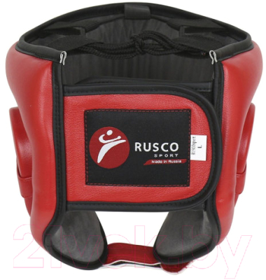 Боксерский шлем RuscoSport Pro С усилением (XL, красный)