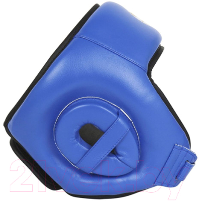 Боксерский шлем RuscoSport Pro С усилением (L, синий)