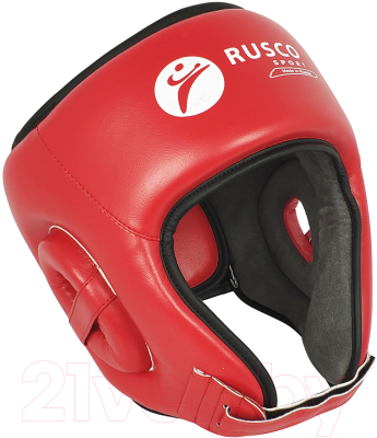 Боксерский шлем RuscoSport С усилением (XS, красный)