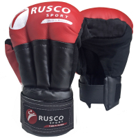 Перчатки для рукопашного боя RuscoSport Классик (M/10oz, красный) - 