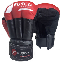 Перчатки для рукопашного боя RuscoSport Классик (12oz, красный) - 