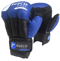 Перчатки для рукопашного боя RuscoSport Классик (M/10oz, синий) - 