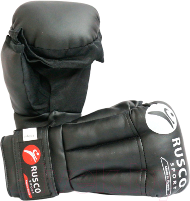 Боксерские перчатки RuscoSport M (черный)