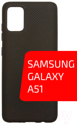 Чехол-накладка Volare Rosso Soft TPU Cooper для Galaxy A51 (черный)