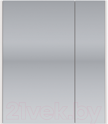 Шкаф с зеркалом для ванной Dreja Prime/ 99.9304 (белый)