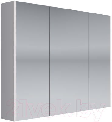 Шкаф с зеркалом для ванной Dreja Prime / 99.9306 (белый)