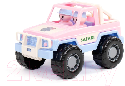 Автомобиль игрушечный Полесье Джип сафари / 90218 (розовый)