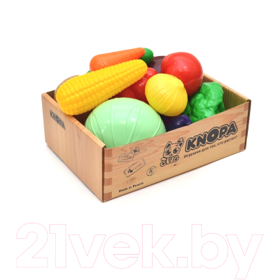 Набор игрушечных продуктов Knopa Большой ящик. Овощи / 87049