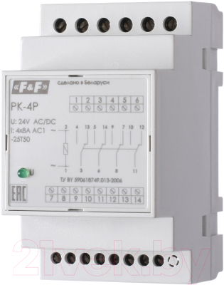 

Реле промежуточное Евроавтоматика, PK-4P-12 / EA06.001.012