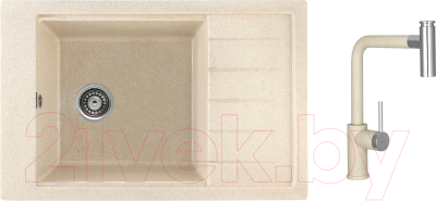 

Мойка кухонная Gerhans, В28 + смеситель W6055-20 SUS304