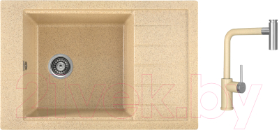 

Мойка кухонная Gerhans, В28 + смеситель W6055-21 SUS304