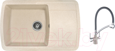 

Мойка кухонная Gerhans, В29 + смеситель W4855-20-9