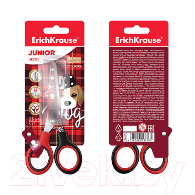 Изображение товара Ножницы канцелярские Erich Krause Junior Decor Cute Dog / 53216