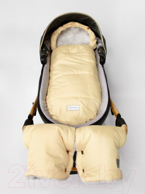 Конверт детский Amarobaby Snowy Travel / AMARO-6101-STP (песочный)