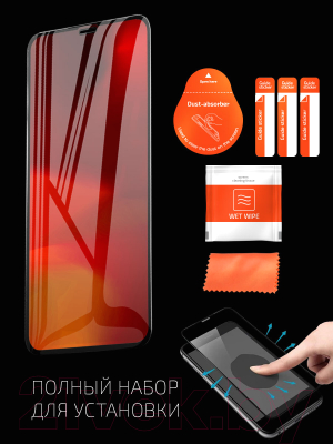 Защитное стекло для телефона Volare Rosso Fullscreen Full Glue Light для iPhone X/XS/11 Pro (черный)