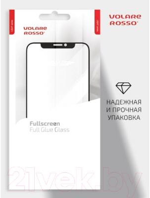 Защитное стекло для телефона Volare Rosso Fullscreen Full Glue Light для Huawei Y8p/Honor 30i (черный)