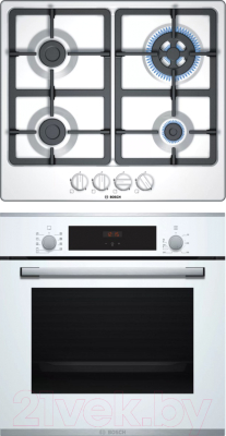 

Комплект встраиваемой техники Bosch, HBF214BW0R + PGH6B2B90R