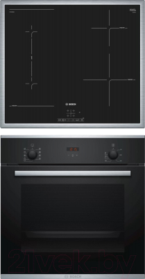 

Комплект встраиваемой техники Bosch, HBF234EB0R + PWP645BB5E
