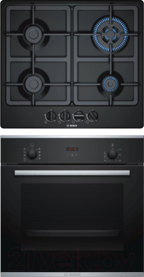 

Комплект встраиваемой техники Bosch, HBF234EB0R + PGH6B6B90R
