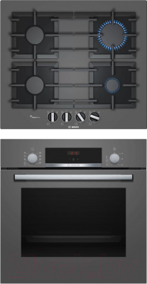 

Комплект встраиваемой техники Bosch, HBF534EH1T + PPP6A9B90R