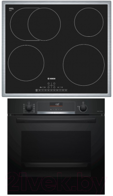 

Комплект встраиваемой техники Bosch, HBG516BB0R + PKB645F17
