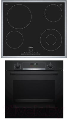 

Комплект встраиваемой техники Bosch, HBG516BB0R + PKF645FP1G