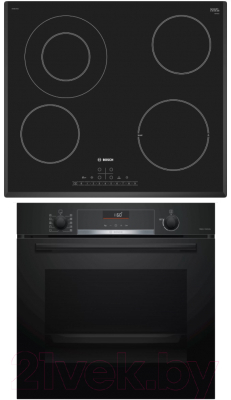 

Комплект встраиваемой техники Bosch, HBG516BB0R + PKF651FP1E