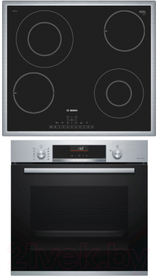 

Комплект встраиваемой техники Bosch, HBG516BS0R + PKG645FP1G