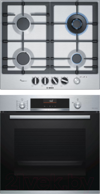 

Комплект встраиваемой техники Bosch, HBG516BS0R + PCH6A5M90R