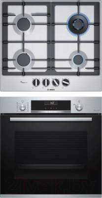 

Комплект встраиваемой техники Bosch, HBG516BS0R + PCH6A5M95R